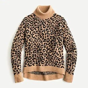 J.Crew Turtleneck sweater in leopard